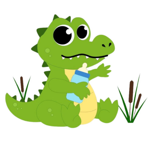 Arquivo Topo de Bolo Crocodilo