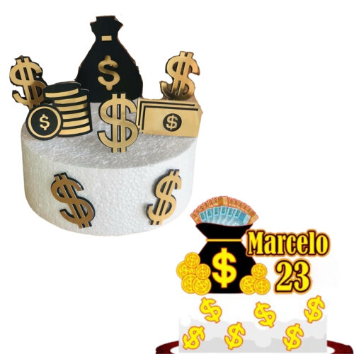 Arquivo Topo de Bolo Dinheiro