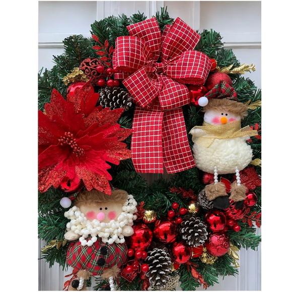 Guirlanda de Natal - Enfeite de Porta de Natal