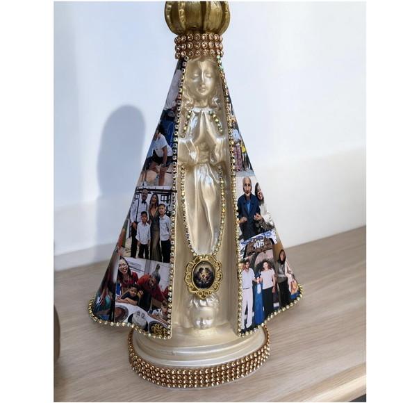 Nossa Senhora Aparecida Personalizada com o manto em Fotos