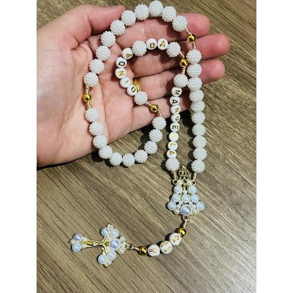 Terço Personalizado Padrinhos de Batismo e Consagração