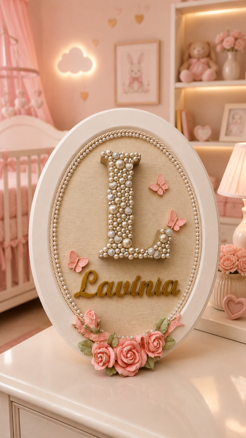 Quadro Infantil Personalizado com Inicial do nome