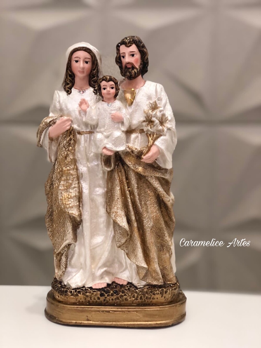 Imagem da Sagrada Família Personalizada para Casamento