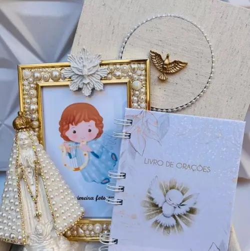 Caixa Convite Personalizada para Padrinhos de Batismo