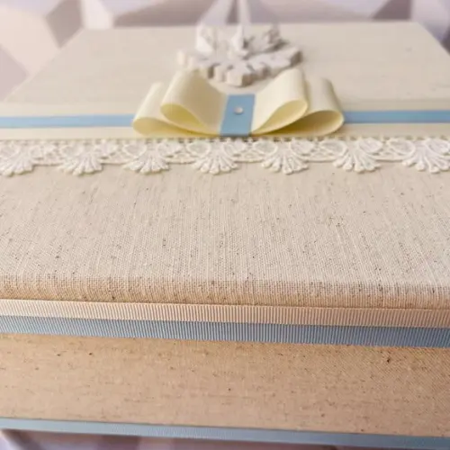 Caixa Convite Personalizada para Padrinhos de Batismo