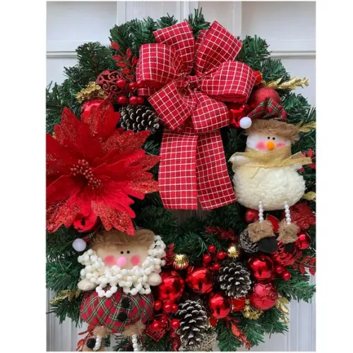 Guirlanda de Natal - Enfeite de Porta de Natal