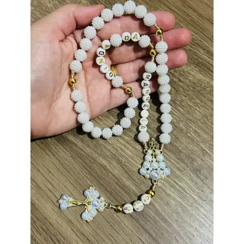 Terço Personalizado Padrinhos de Batismo e Consagração