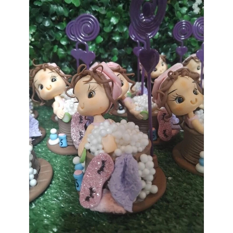 kit 10 lembrancinhas SPA em biscuit