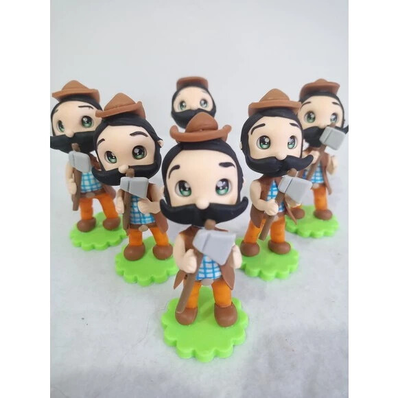 Kit 10 Apliques para Lembrancinhas Lenhador