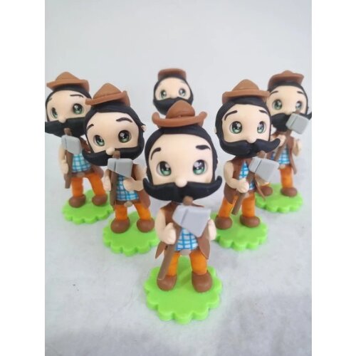 Kit 10 Apliques para Lembrancinhas Lenhador