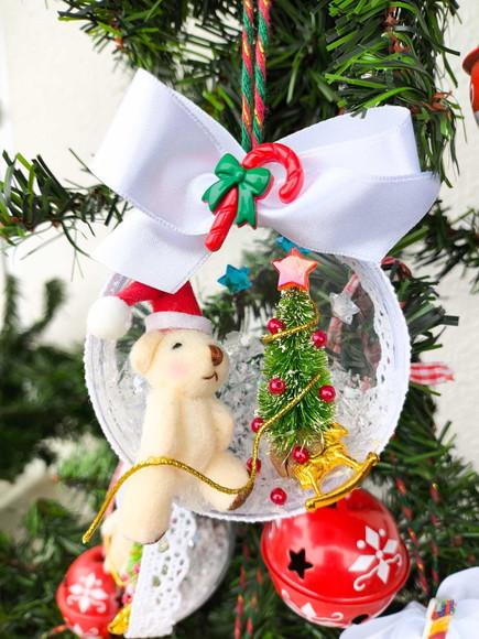 Bolas Decoradas de Natal Urso
