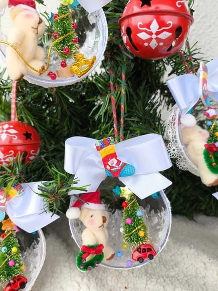 Bolas Decoradas de Natal Urso