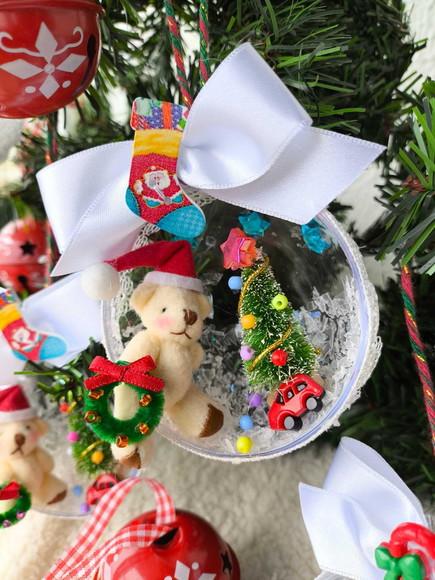 Bolas Decoradas de Natal Urso
