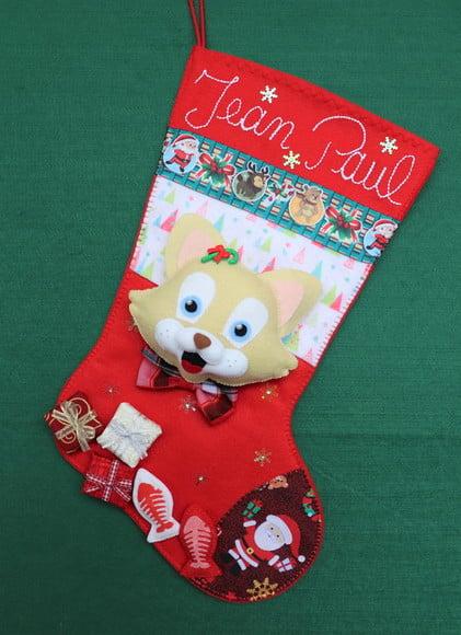 Bota de Natal Gato de Estimação