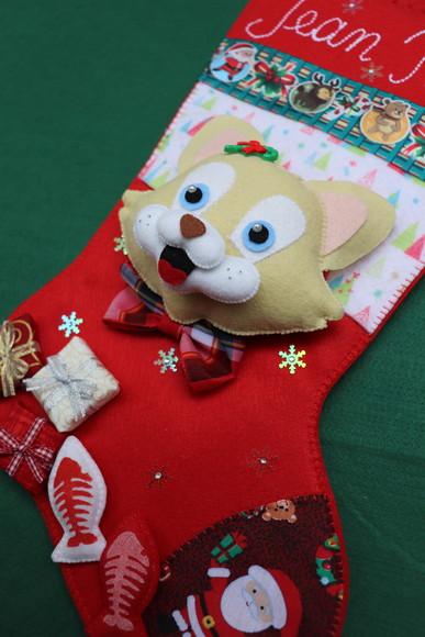 Bota de Natal Gato de Estimação
