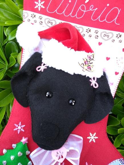 Bota Meia Natal Bichinho de Estimação