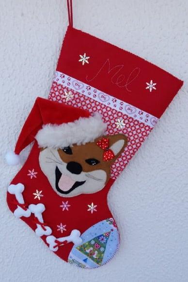 Bota Meia Natal Bichinho de Estimação
