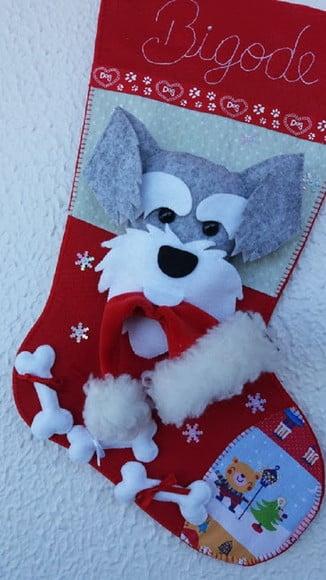 Bota Meia Natal Bichinho de Estimação