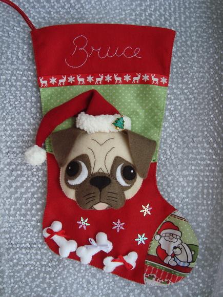 Bota Meia Natal Bichinho de Estimação
