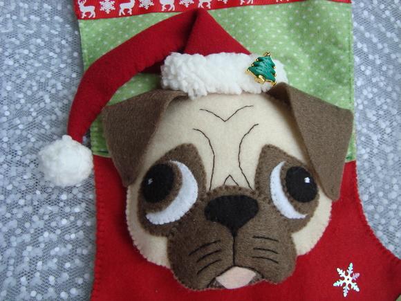 Bota Meia Natal Bichinho de Estimação
