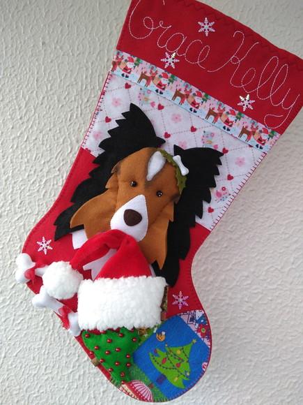 Bota Meia Natal Bichinho de Estimação Pet