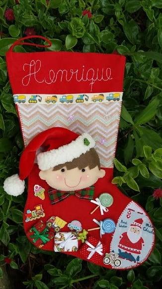 Bota Meia Natal Menino