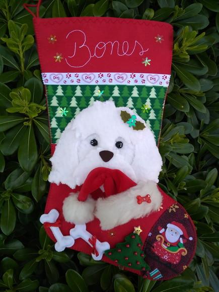 Bota Natal Bichinho de Estimação