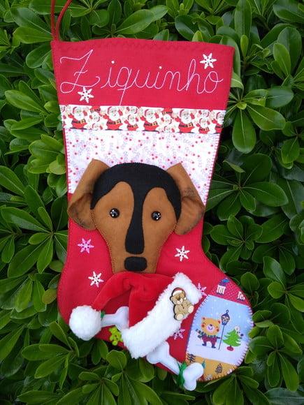 Bota Natal Bichinho de Estimação