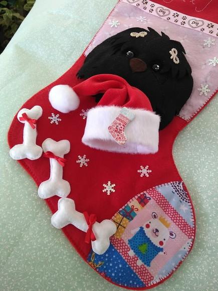Bota Natal Bichinho de Estimação