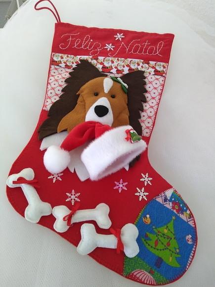 Bota Natal Bichinho de Estimação