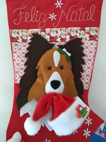 Bota Natal Bichinho de Estimação