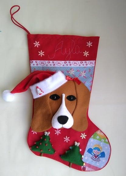 Bota Natal Bichinho de Estimação