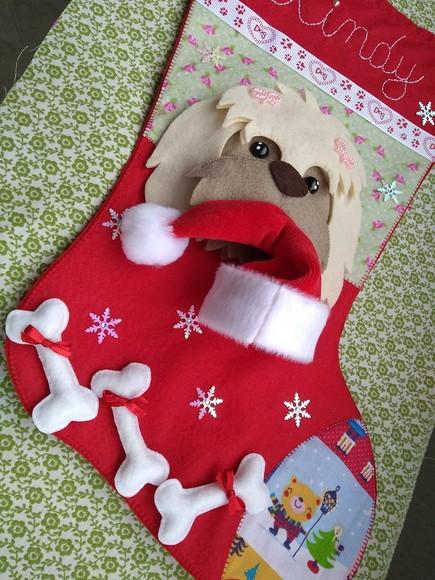 Bota Natal Bichinho de Estimação
