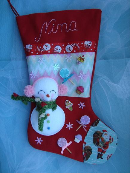 Bota Natal Boneco de Neve