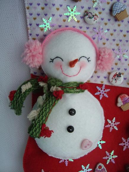 Bota Natal Boneco de Neve