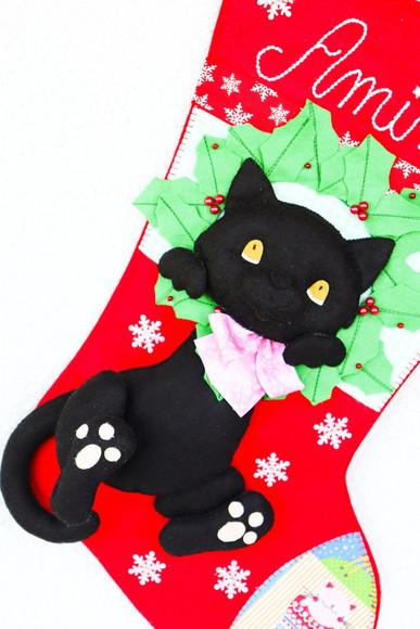 Bota Natal Gato de Estimação