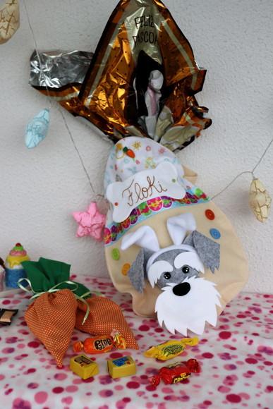 Decoração e Porta Presente Páscoa Bichinho de Estimação