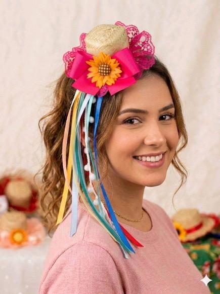 Tiara Chapéu de Palha Festa Junina