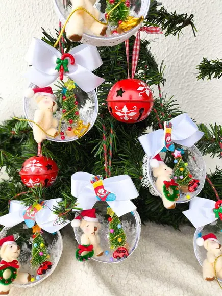 Bolas Decoradas de Natal Urso