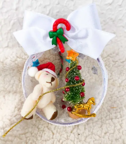 Bolas Decoradas de Natal Urso
