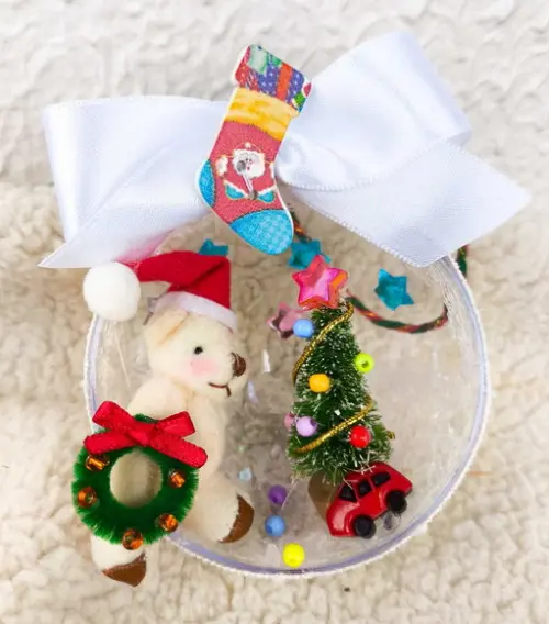 Bolas Decoradas de Natal Urso