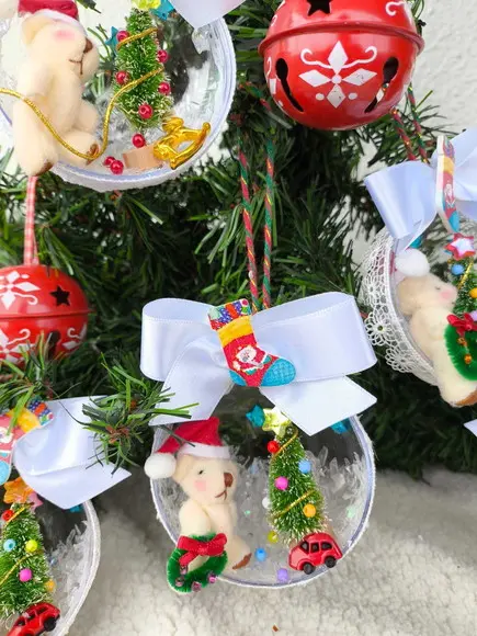 Bolas Decoradas de Natal Urso