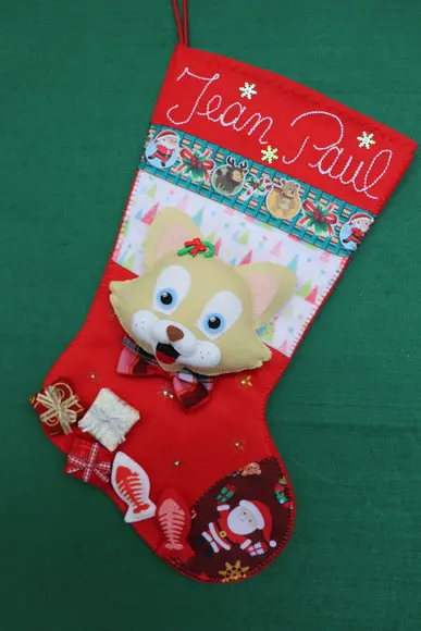 Bota de Natal Gato de Estimação