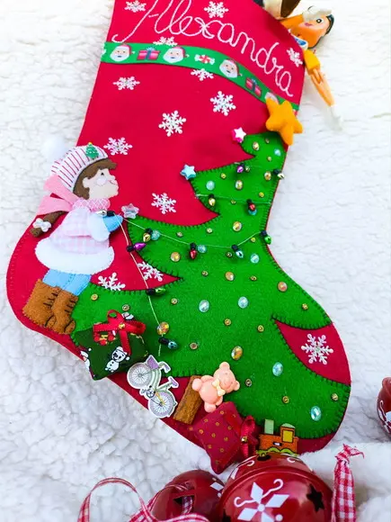 Bota Meia de Natal Menina