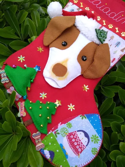 Bota Meia Natal Bichinho de Estimação