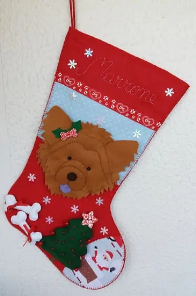 Bota Meia Natal Bichinho de Estimação