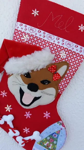 Bota Meia Natal Bichinho de Estimação