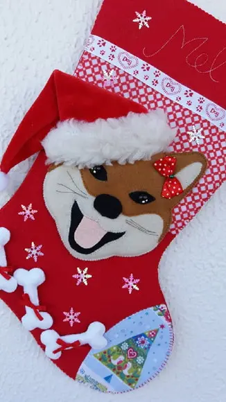 Bota Meia Natal Bichinho de Estimação