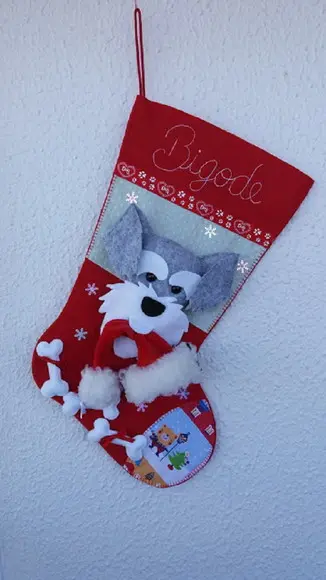 Bota Meia Natal Bichinho de Estimação