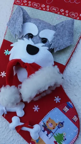 Bota Meia Natal Bichinho de Estimação